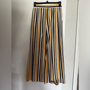 Robert Louis Women’s Striped Palazzo Pants Wide Leg Size Small